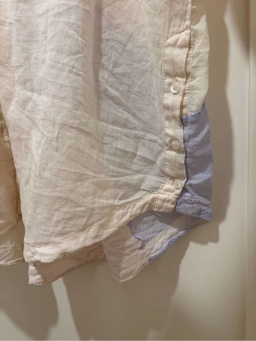 Free People Rainbow Rays Cotton Patchwork Blouse - Picture 5 of 9